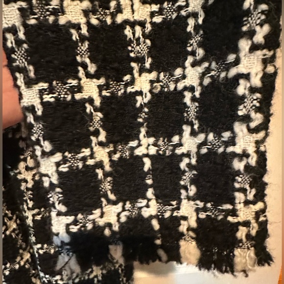 Valentino Tweed Wool blend Coat in black - Picture 2 of 8